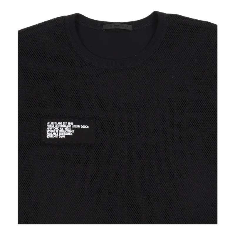 Trapunto Mesh Tee Black