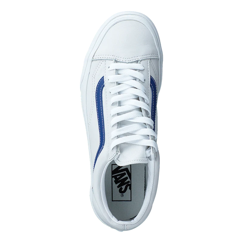Ua Style 36 (leather Pop)tr Bl/tr Wht