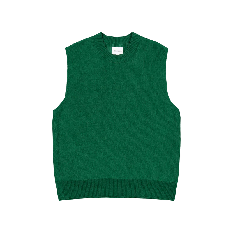 Manfred Chenille Vest Bottle Green