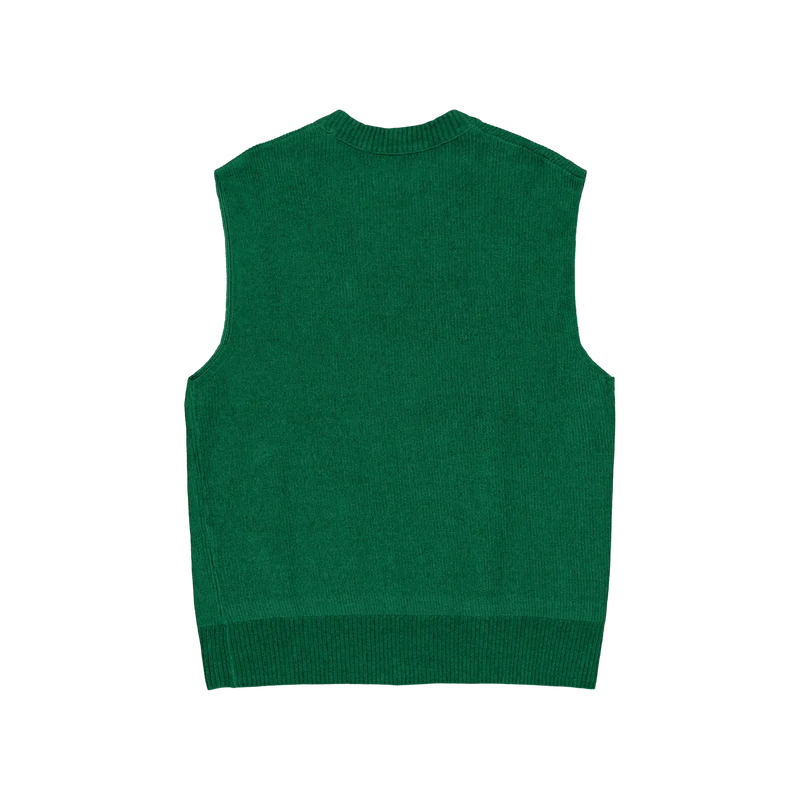 Manfred Chenille Vest Bottle Green