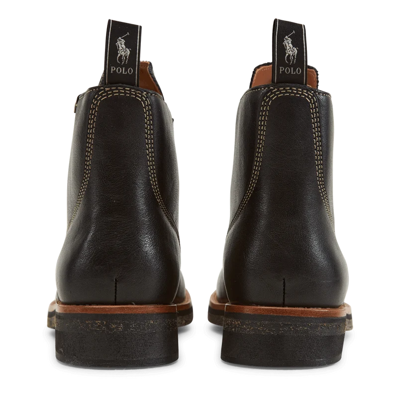 Tumbled Leather Boot Black