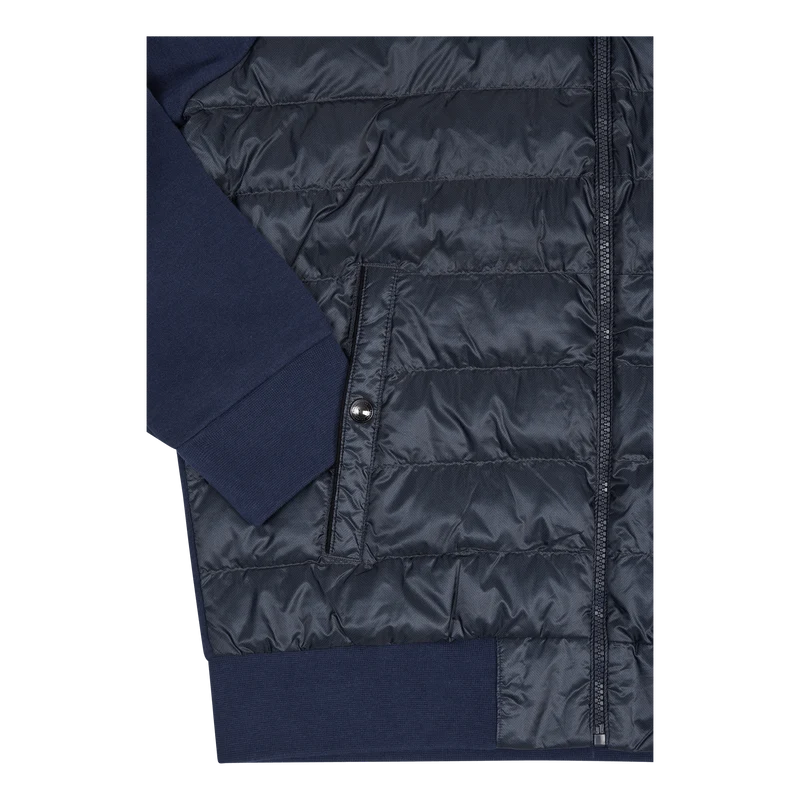 Herringbone-Print Hybrid Jacket Herringbone Newport Navy