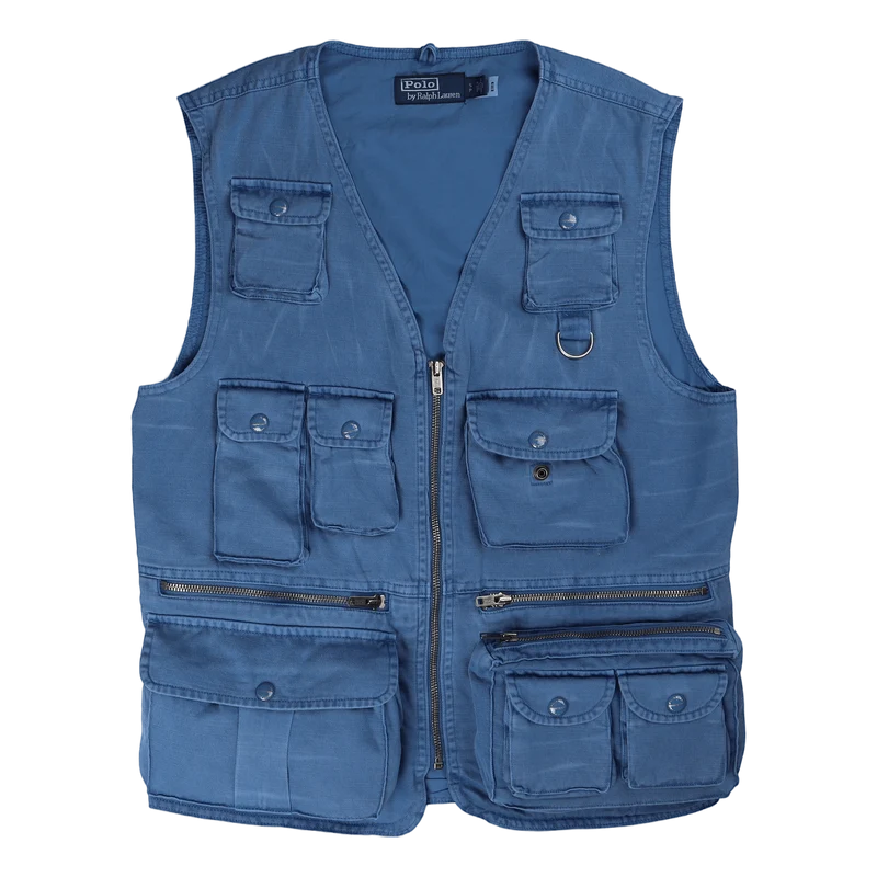 Chino Utility Vest Retreat Blue