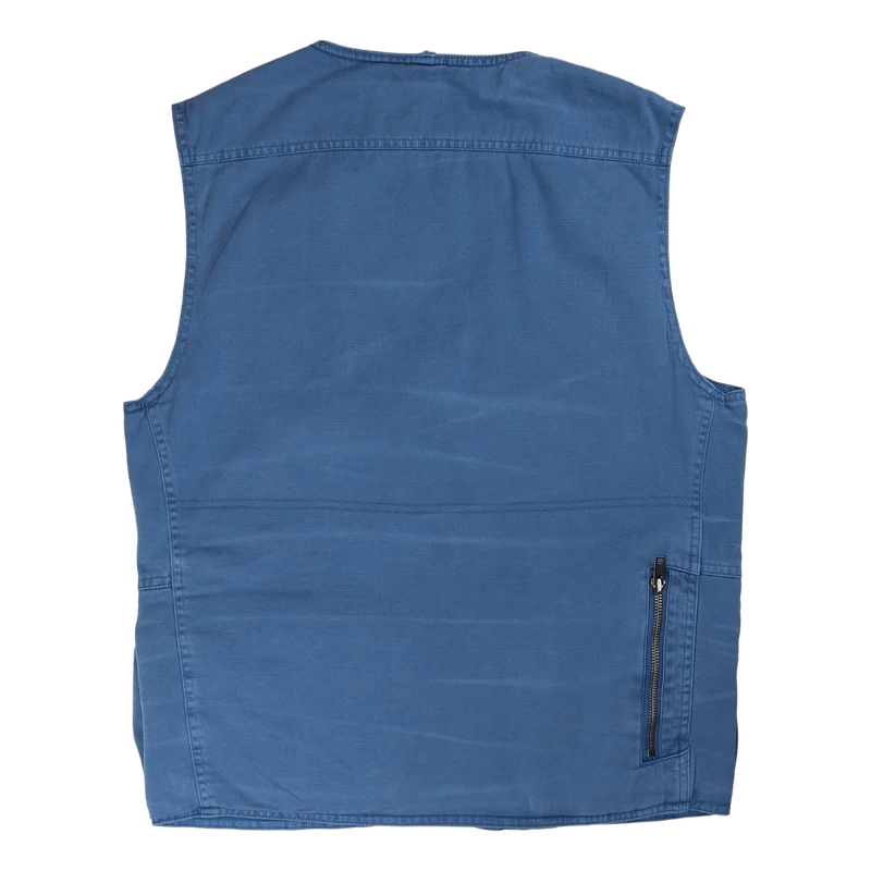 Chino Utility Vest Retreat Blue