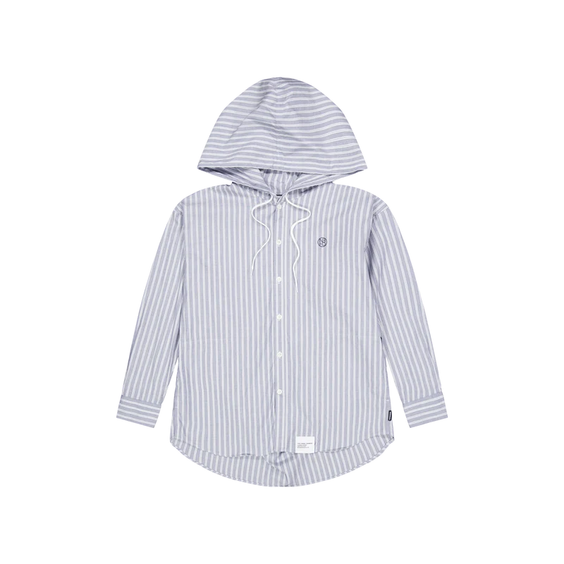 Hooded Shirt Ls White