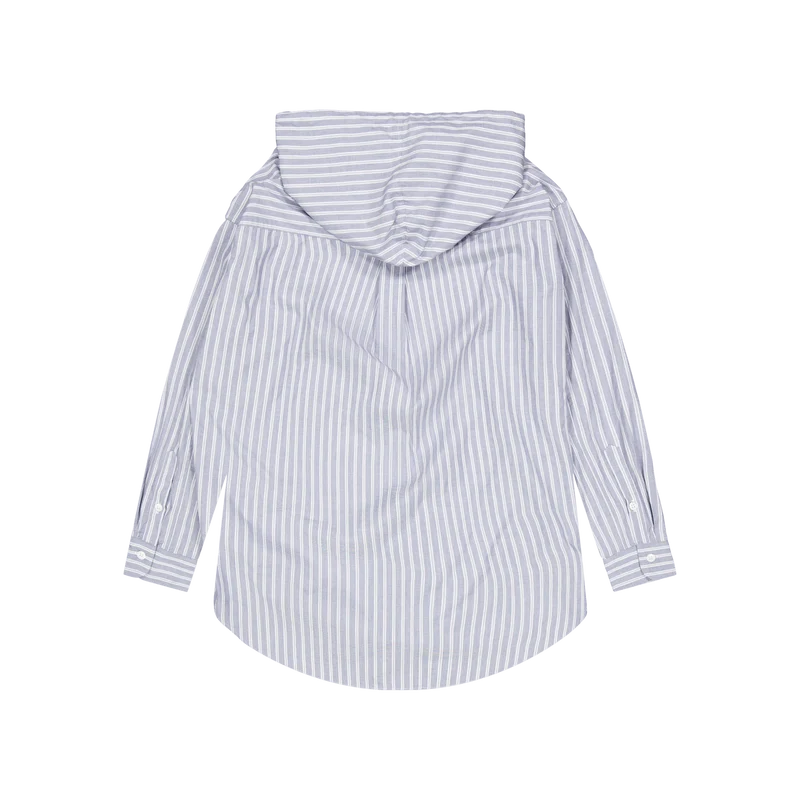 Hooded Shirt Ls White