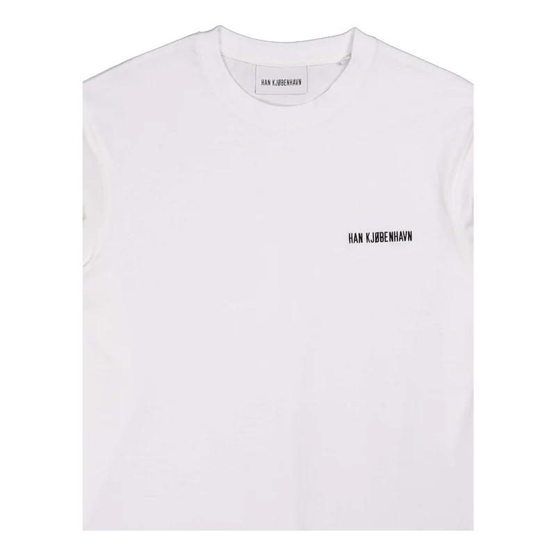 Casual Tee Long Sleeve White Logo