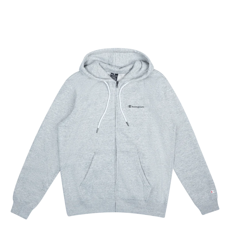 Hooded Full Zip Sweatshirt New Oxford Grey Melange