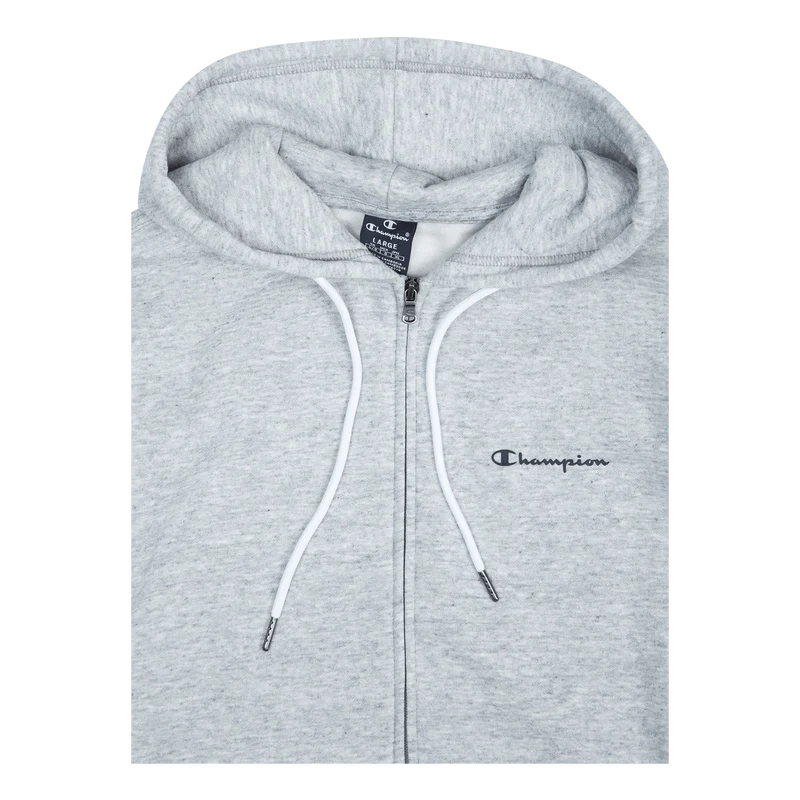 Hooded Full Zip Sweatshirt New Oxford Grey Melange