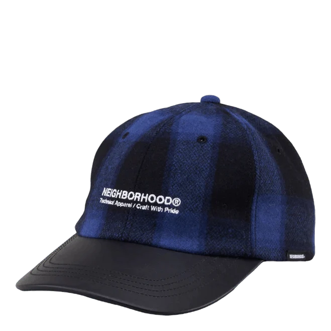 Buffalo Check Dad Cap . Wn Blue