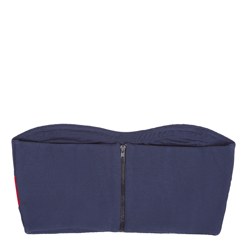 Tjcw Bandeu Flag Crop Top Yale Navy