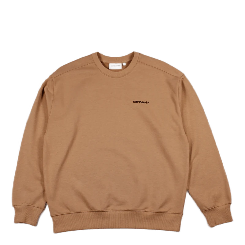 W' Script Embroidery Sweat 57/ Sediment / Black