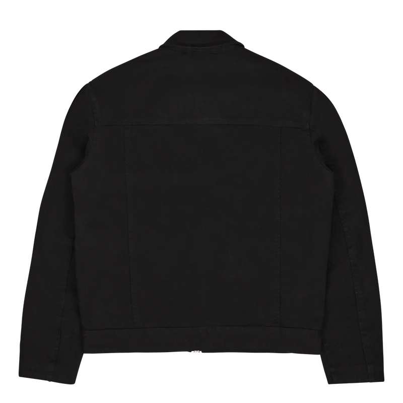 Cotton Boxy Cargo Jacket Black