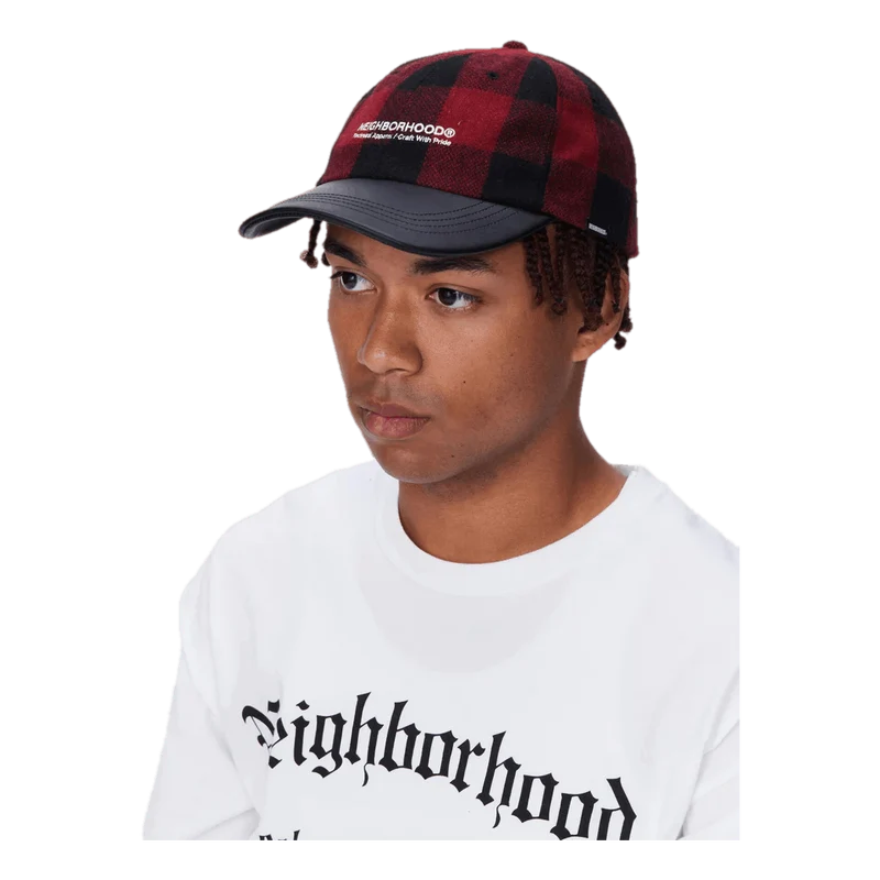 Buffalo Check Dad Cap . Wn Red