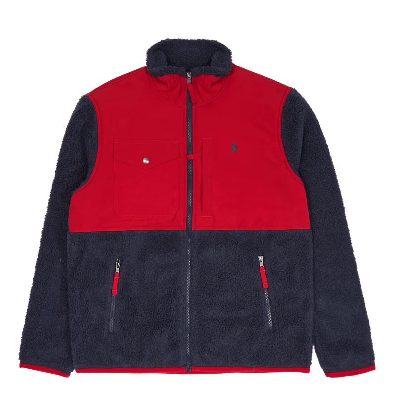 Wind-Blocking Hybrid Jacket Newport Navy/Rl 2000 Red