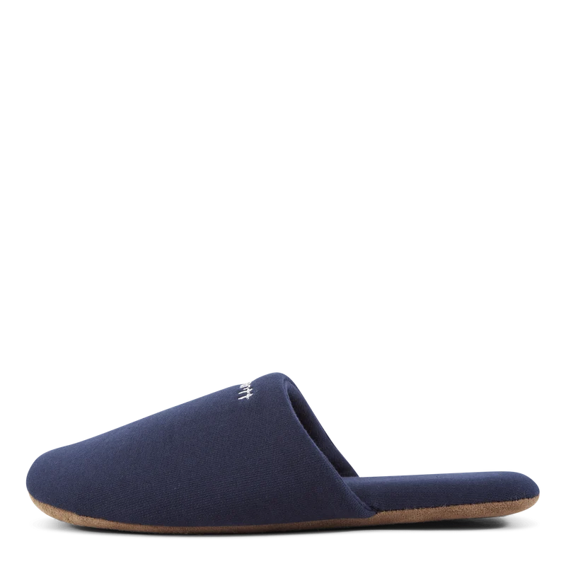 Script Embroidery Slippers Enzian / White