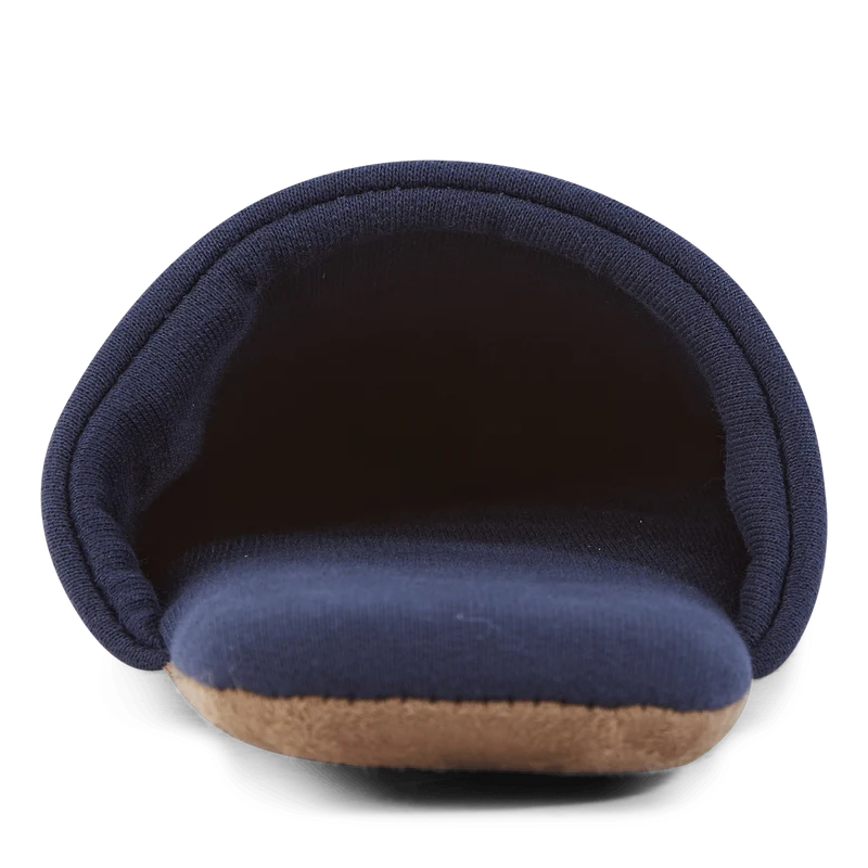 Script Embroidery Slippers Enzian / White
