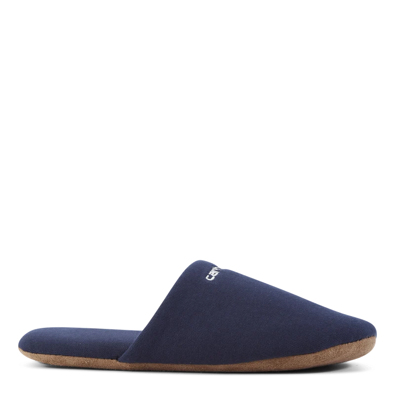 Script Embroidery Slippers Enzian / White