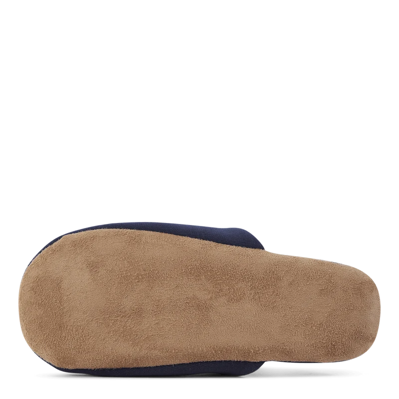 Script Embroidery Slippers Enzian / White