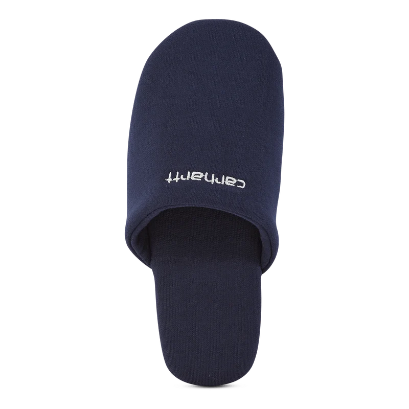 Script Embroidery Slippers Enzian / White