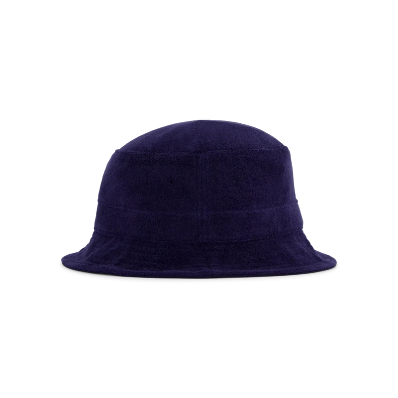 Cotton-Blend Terry Bucket Hat Newport Navy