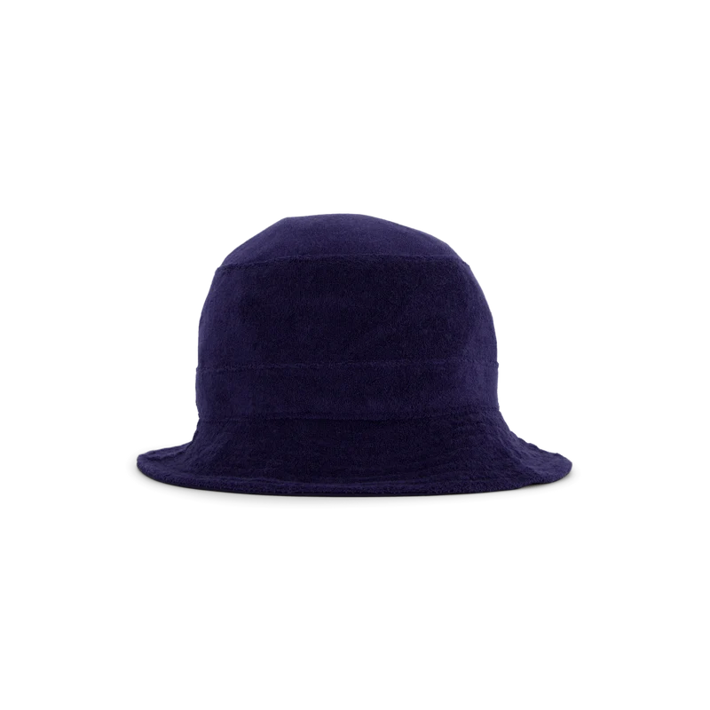 Cotton-Blend Terry Bucket Hat Newport Navy