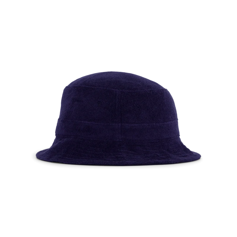 Cotton-Blend Terry Bucket Hat Newport Navy