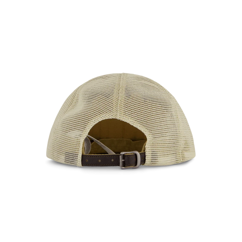 Embroidered Plaid Trucker Cap Navy/Off White Multi