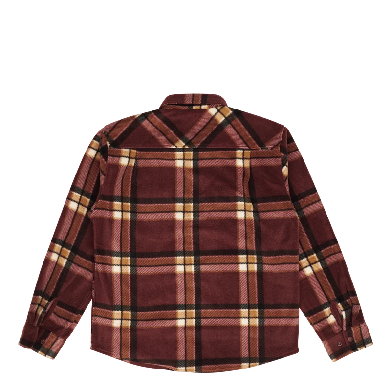 Bowery L/s Arctic Stretch Flee Mahogany Plaid