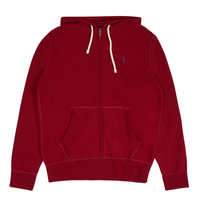 The RL Fleece Full-Zip Hoodie Holiday Red