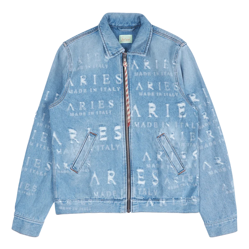 Destroyed Jean Jacket Blue