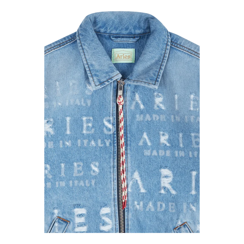 Destroyed Jean Jacket Blue