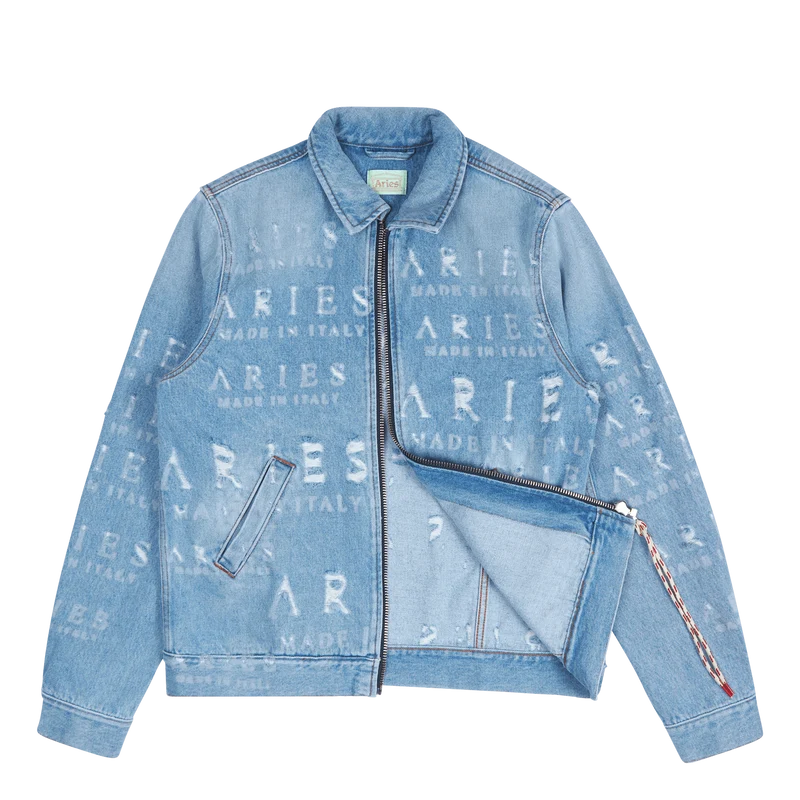 Destroyed Jean Jacket Blue