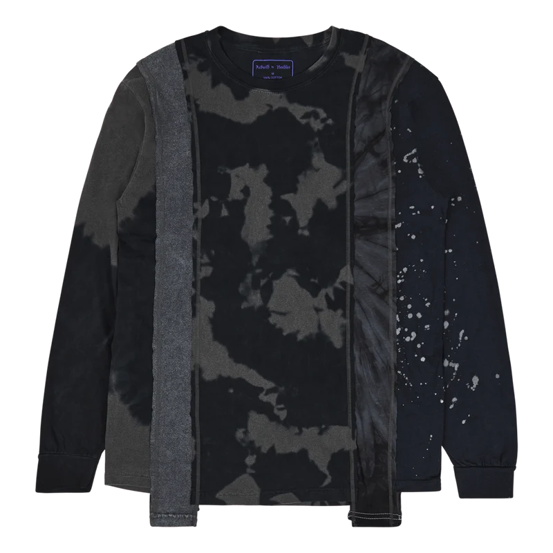 Needles 5 Cuts L/s Tee - B&w M Assorted