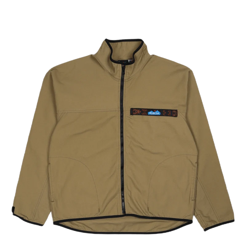 L/s Fz Throwshirt Heritage Khaki