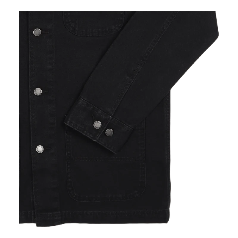 Duck Lined Chore Jacket Stone Washed Black