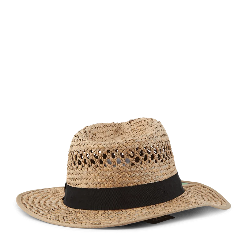 Hunter Straw Fedora Tan