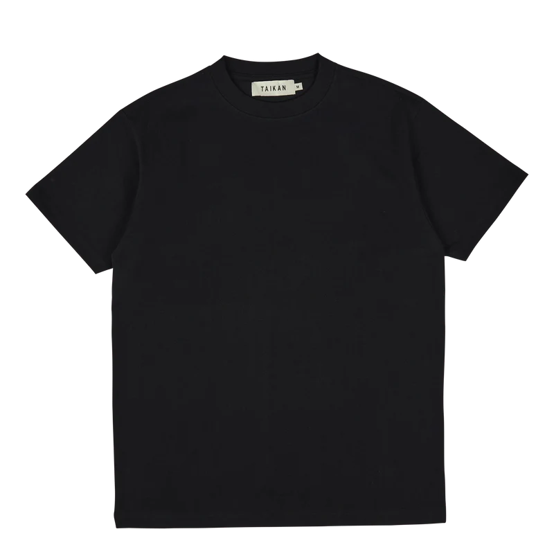 Heavyweight S/s T-black Black