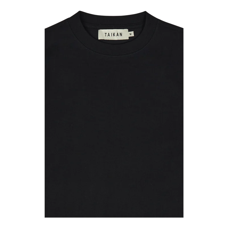 Heavyweight S/s T-black Black