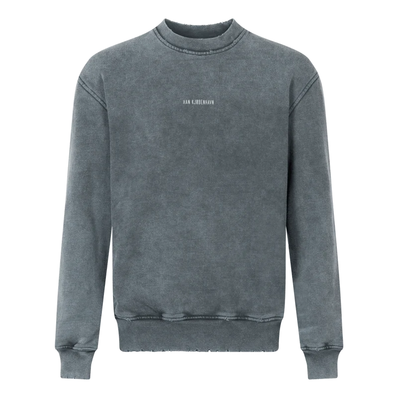 Distressed Crew Logo Distressed Dark Grey