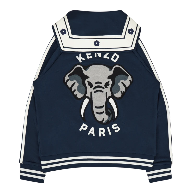 Zip Up Sweatshirt Ken Zo Midnight Blue