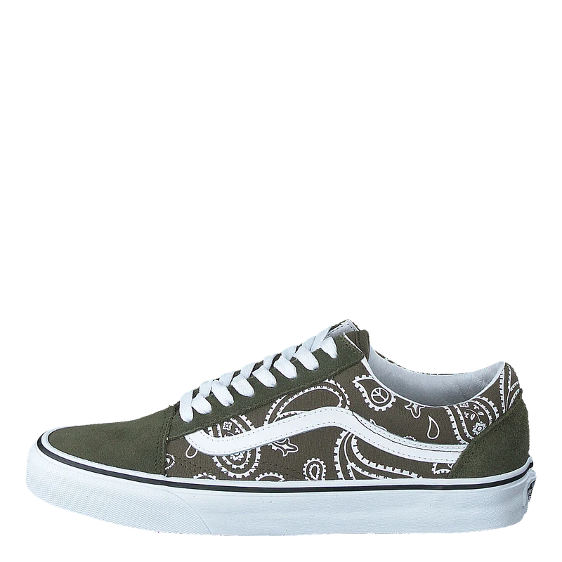 Ua Old Skool (peace Paisley)grplftrwht