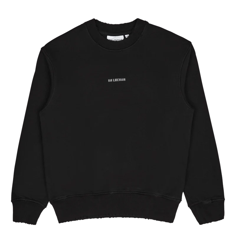 Distressed Crew Logo Distressed Black