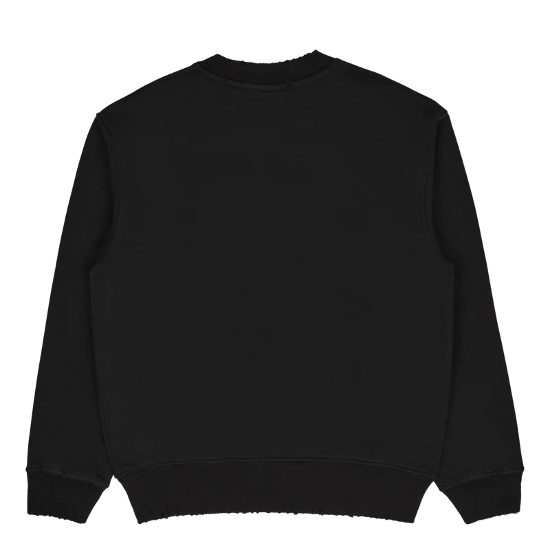 Distressed Crew Logo Distressed Black