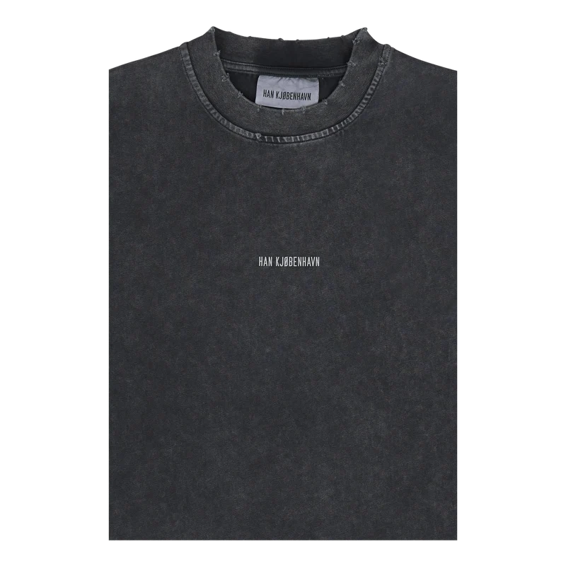 Distressed Tee Short Sleeve Lo Distressed Dark Grey