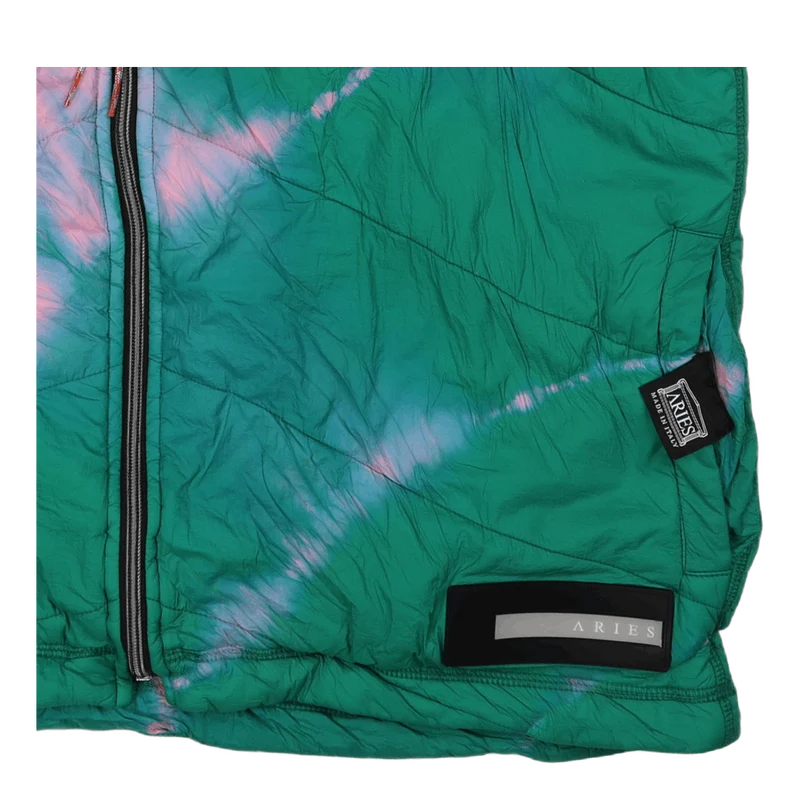 Tie-dye Padded Liner Gilet Pink/aqua