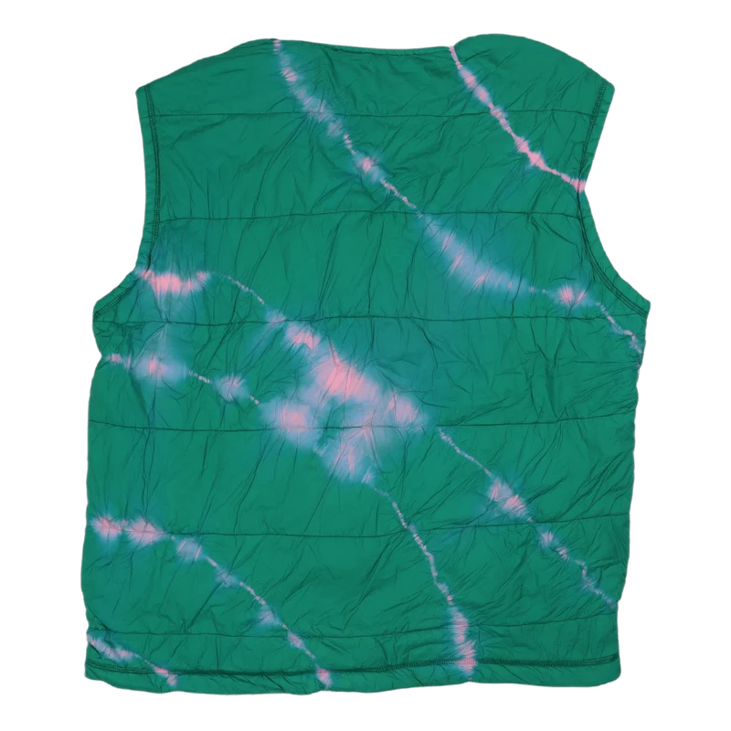 Tie-dye Padded Liner Gilet Pink/aqua