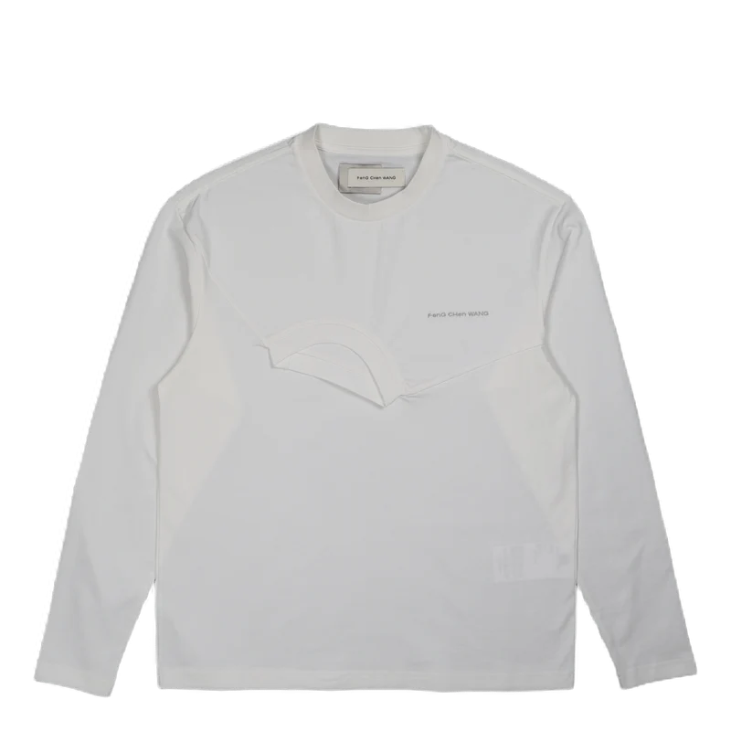 Long Sleeved Double Crew White