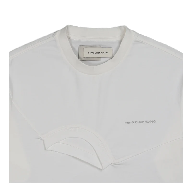 Long Sleeved Double Crew White