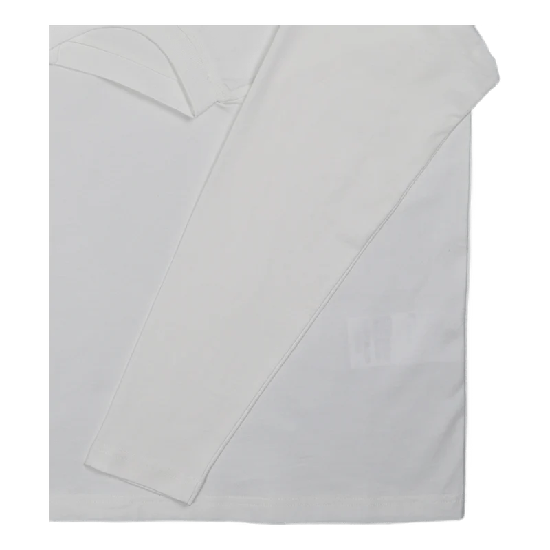 Long Sleeved Double Crew White
